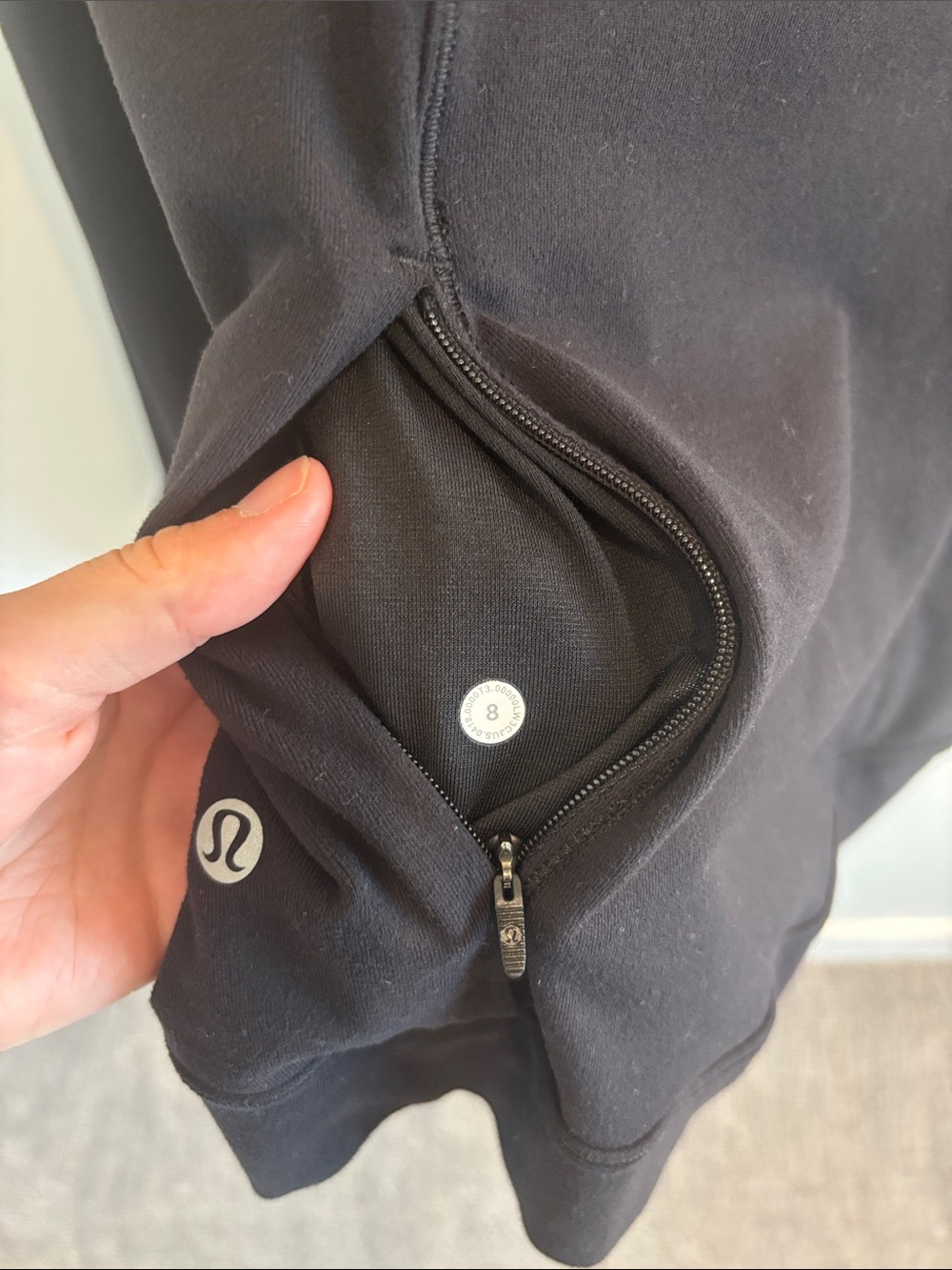 lululemon athletica Black Long-Sleeve Half-Zip Athletic Pullover - Picture 3 of 3
